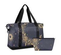Mnsruu Borse da viaggio sportive Boho Moon Flowers, #04, Taglia unica, alla moda