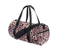 Mnsruu Borsone da viaggio per uomini e donne, oro rosa leopardato a pois grandi borsone da viaggio per la notte unisex grande bagaglio sportivo borsa da palestra, Leopardo 56, Misura unica