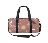 Mnsruu Borsone sportivo da palestra con tracolla, per donne e uomini, con magiche stelle e mezzaluna, astrologia, borsa da viaggio per allenamento con scomparto per scarpe, per pernottamento e fine