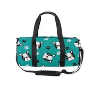 Mnsruu Borsone sportivo da palestra con tracolla, per donne e uomini, con motivo Boston Terrier, borsone da viaggio per allenamento con scomparto per scarpe, per pernottamento e fine settimana, #01,