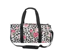 Mnsruu Borsone sportivo da palestra con tracolla, per donne e uomini, con stampa leopardata con stampa leopardata e ghepardo, borsa da viaggio per allenamento con scomparto per scarpe per