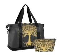 Mnsruu Borsone sportivo Sacred Tree and Moon, #04, Taglia unica, alla moda