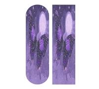 Mnsruu Butterfly Purple Dream - Nastro antiscivolo per skateboard, longboard, antiscivolo, in carta abrasiva, 22,9 x 83,8 cm