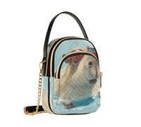 Mnsruu Capybara - Borsa a tracolla estiva da donna, con catena staccabile, borsa a tracolla per telefono