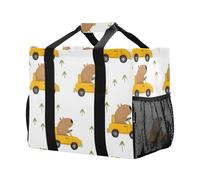 Mnsruu Capybara - Borsa per la spesa, riutilizzabile, con motivo di guida, da viaggio, lavabile, da spiaggia