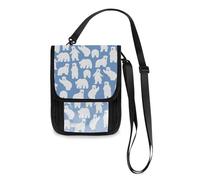 Mnsruu Carino Orsi Polari Modello Portafoglio da Viaggio Porta Passaporto Porta Carte di Credito Gadget Holder Pouch Bag Unisex Crossbody Portafoglio Viaggio Collo Portafoglio con Tracolla Regolabile,