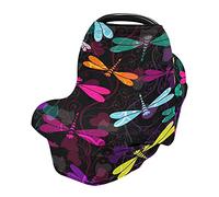 Mnsruu - Copertura per allattamento al seno, con libellule per neonati