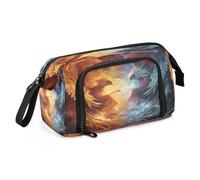 Mnsruu Coppia Phoenixs astuccio grande capacità matita sacchetto cancelleria borsa per ufficio scuola, Multicolore, Zaino per la scuola