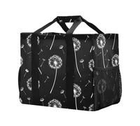 Mnsruu Dente di leone borse della spesa riutilizzabili borse della spesa borse da cucina viaggio Tote Bag lavabile borsa da spiaggia