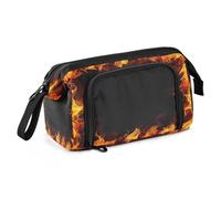 Mnsruu Fire Around - Astuccio per matite di grande capacità, per cancelleria, ufficio, per ragazzi e ragazze