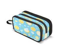 Mnsruu Lemon Ice - Astuccio grande con 3 scomparti, per la scuola, per ragazzi e ragazze, Multicolore, Taglia unica, Organizer per borse