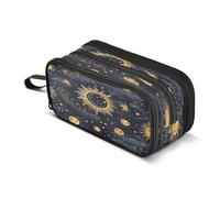 Mnsruu Magic Universe Sun - Astuccio grande con 3 scomparti, per la scuola, per ragazzi e ragazze, Multicolore, Taglia unica, Organizer per borse