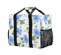 Mnsruu Morning Glory, due borse riutilizzabili per la spesa, per la spesa, da viaggio, da cucina, borsa da spiaggia, lavabile