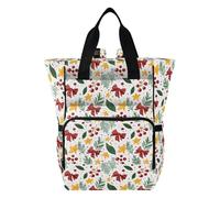 Mnsruu Onda Dot Bow Star Pattern Baby Diaper Bag Zaino Grande Borsa Impermeabile Viaggio Pannolino Borse per Mamme e Papà