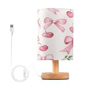 Mnsruu Piccola Lampada da Tavolo per Camera da Letto Arco Foglia di Ciliegio Modello Lampada da Tavolo Comodino Lampada per Soggiorno Ufficio Lettura