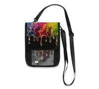 Mnsruu Portafoglio da viaggio con glitter effetto marmo arcobaleno liquido liquido porta passaporto porta carte di credito gadget borsa unisex portafoglio da viaggio portafoglio da viaggio con