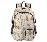 Mnsruu Star Moon - Zaino scolastico con scomparto per laptop, grande borsa per la scuola per ragazze e ragazzi, zaino da viaggio 17,5 per scuola, casual, università, lavoro