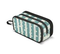 Mnsruu The Daisy Flower Stripe - Astuccio a 3 scomparti, per la scuola, per ragazzi e ragazze, Multicolore, Taglia unica, Organizer per borse
