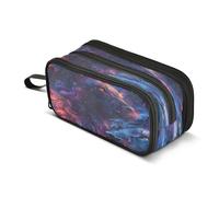 Mnsruu The Lion in the Starry Sky - Astuccio di grande capacità, 3 scomparti, per la scuola, per ragazzi e ragazze, Multicolore, Taglia unica, Organizer per borse