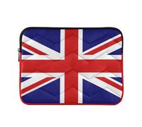 Mnsruu The Union Jack - Custodia per computer portatile, impermeabile, per computer portatili da 13 a 16 pollici, con cerniera, borsa per il trasporto