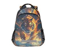 Mnsruu Tiger Splash - Zaino per la scuola elementare, per studenti e ragazzi