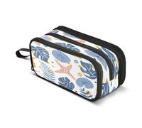 Mnsruu Under Sea Plants - Astuccio di grande capacità, a 3 scomparti, per la scuola, per ragazzi e ragazze, Multicolore, Taglia unica, Organizer per borse