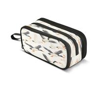 Mnsruu Wild Geese - Astuccio grande con 3 scomparti, per la scuola, per ragazzi e ragazze, Multicolore, Taglia unica, Organizer per borse