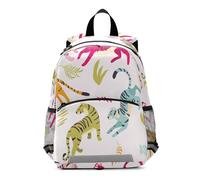 Mnsruu Zainetto per bambini con motivo cavalluccio marino arcobaleno, senza cuciture, per la scuola materna, per la scuola materna, borsa da viaggio, asilo nido per ragazzi e ragazze