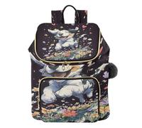Mnsruu Zaino da donna trapuntato, con scritta "Dog Love", borsa da viaggio per computer portatile, con tracolla per bagagli e tasche nascoste, leggero, casual, lavoro, università (29 × 17 × 36 cm)