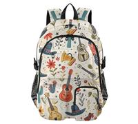 Mnsruu Zaino da scuola con stivale da cowboy, con scomparto per laptop, grande borsa da scuola per ragazze e ragazzi, zaino da viaggio da 17,5 cm, zaino da viaggio per scuola, casual, università