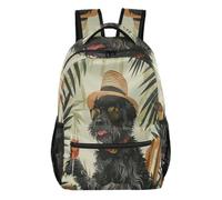 Mnsruu Zaino da viaggio per computer portatile, zaino per cani che si godono le vacanze, zaino leggero e resistente all'acqua, zaino per la scuola per adolescenti, ragazzi, ragazze e adulti, Cani che