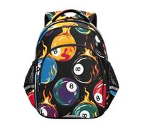Mnsruu Zaino digitale da biliardo per ragazze, per scuola materna, scuola elementare, borsa leggera per la scuola, piccola, Biliardo Digitale, M, Zainetto