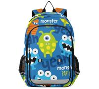 Mnsruu Zaino per computer portatile da 15,6 pollici, con simpatico mostro, per ragazze adolescenti, zaino leggero da viaggio per lavoro universitario, 45 x 33 x 17 cm
