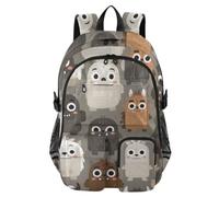 Mnsruu Zaino scolastico con diversi tipi di animali, con scomparto per computer portatile, grande borsa per la scuola per adolescenti, ragazze, ragazzi, zaino da viaggio per scuola, casual, università