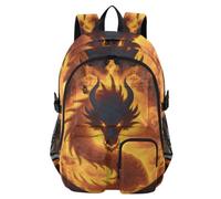 Mnsruu Zaino scolastico Dragon con scomparto per computer portatile, grande borsa per la scuola per ragazze e ragazzi, zaino da viaggio 17,5 per scuola, casual, università, lavoro