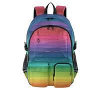 Mnsruu Zaino scolastico messicano Serape a righe con scomparto per laptop, grande borsa da scuola per ragazze e ragazzi, zaino da viaggio 17,5 per scuola, zaino casual per università e lavoro