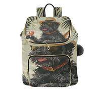 Mnsruu Zaino trapuntato da donna, per donne e cani, per godersi le vacanze, viaggi, borsa per computer portatile, con tracolla e tasche nascoste, leggero, casual, lavoro, università (29 × 17 × 36 cm)