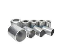 MNUHGYHD for Il Montaggio della Copertura R12 3/8 1/2 5/8 Copertura in Alluminio. Copertura del connettore del Tubo dell'Aria condizionata(R12 8.5mm 50pcs)