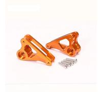 MNUHGYHD Set di Bracci oscillanti Anteriori/Posteriori in Alluminio Progressive-2 (90-T) 5358 for Auto RC Trax-xas 1/10 Revo 3.3 E-Revo 2.0 Slayer PRO 4X4 Summit(Front-Orange)