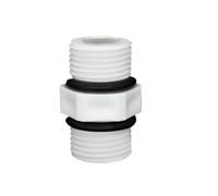 MNUPL 1 pz 1/4" 3/8" 1/2" Raccordo for tubo filettato maschio Raccordo in plastica Nylon con anello in gomma Collegamento dritto Acquario RO Acqua(3)