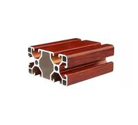 MNUPL 1 pz 4080 Profilo in alluminio estruso Standard europeo Anodizzato Lineare Guida Estruso in alluminio 6063 T5 Profilo for parti di stampanti CNC(Oak grain,800mm)