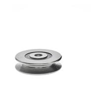 1 pz 8 * 50 * 13-14mm Cuscinetto A Rotolamento Puleggia/Ruota di ferro Apertura R5 Scanalato U-puleggia In Acciaio Puleggia Binario di Guida Corda In Acciaio Puleggia(8X50X13-14mm-R3)