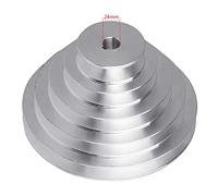 MNUPL 1 PZ Alluminio A Tipo 5 Passo Pagoda Puleggia Ruota 150mm Diametro Esterno da 14mm A 28mm Foro for Cinghia Dentata a Forma di V(19mm)