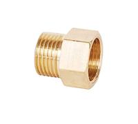 MNUPL 1 Pz Rame M/F 1/8", 1/4", 3/8", 1/2" Adattatore accoppiatore in ottone filettato maschio a femmina Raccordo for tubi in ottone(06 F x 04 M)