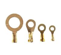 MNUPL 100 pezzi M3/M4/M5/M6/M8/M10 terminali ad anello occhielli terminali a crimpare in rame terminali for cavi connettori for cavi non isolati kit assortimento fai da te(M3)