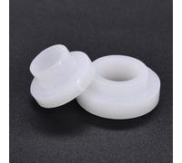 MNUPL 100 Pezzi rondella in Nylon a Forma di T M3-M12 rondella in plastica di Tipo T Isolante distanziale Filettatura Protezione Guarnizione Transistor in Nylon(White,TW1014-M10(100pcs))