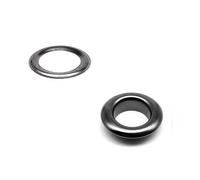 MNUPL 100 Set 2,5 mm 3 mm 4 mm 5 mm 6 mm 8 mm 10 mm 12 mm Borsa in Pelle Scarpe Cintura Cappello Vestiti Occhiello con rondella Occhiello Anello Foro Aria Rivetto(Gun Black,Inner Diameter 2.5mm)