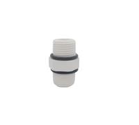 MNUPL 1PC 1/4 "1/2" BSP Filettatura Maschio con Guarnizione O-Ring 3/4 "BSP Senza O-Ring Pom Raccordo Acquario Osmosi Inversa RO Distributore di Acqua (Size : 1/2")