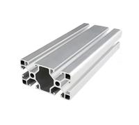 MNUPL 1pc 4080 Aluminum Profile Extrusion European Standard Anodized Linear Rail Aluminum Extrusion 6063 T5 Profile for CNC Printer Parts(Silver,500mm)