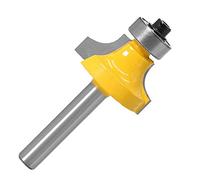 MNUPL 1pc 6.35mm 6mm Gambo Angolo Rotondo Sopra Bordo Legno Router Bit 2 Flauto Angolo Rotondo Cove Box Bit Lavorazione Del Legno Tenone Cutter Strumento(6mm shank NO3)